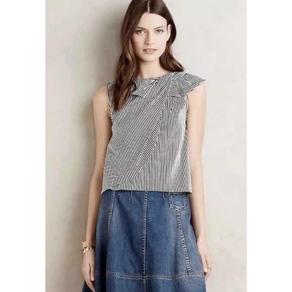 Erin Fetherston‎ Cropped Blouse Anthropologie 4 T01